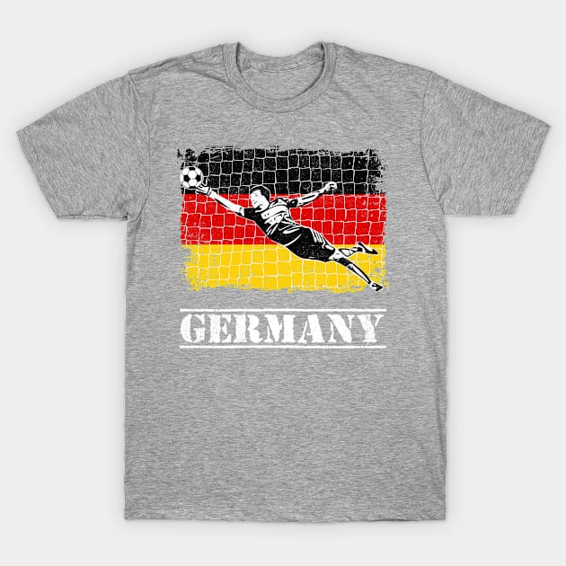 Germany Soccer Supporter Goalkeeper Shirt T-Shirt by zeno27